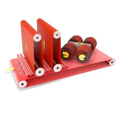 Ejon YZ1000SS Duplo Cinturão 4 Rollers Máquina Automática de Polido de Planos Metálicos de Baixo Poder