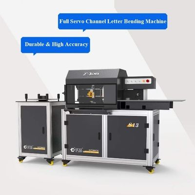 Material de liga Ejon S13 Lightbox LED Sinais Máquina de dobragem com 4 servo controle de eixo