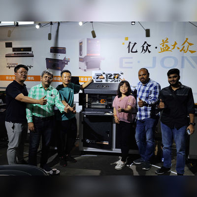Máquina automática de dobragem de cartas CNC de aço inoxidável EJON ET20C para fabricação e dobragem de cartas