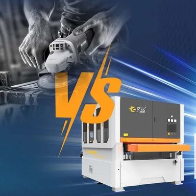 Ejon YZ1300SS Máquina de lixação de borda de chapa de metal para lixação de ferrugem com potência total de 47 kW