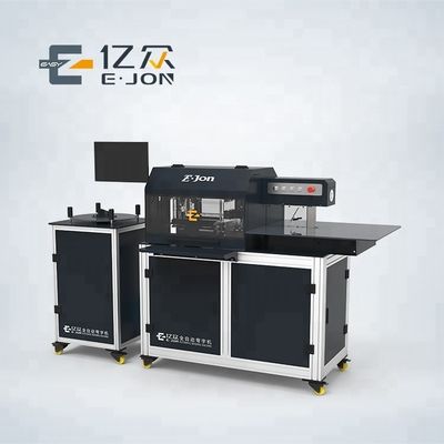 Letras de alumínio 3D dobradas com Ejon S13 máquina de dobragem de cartas CNC