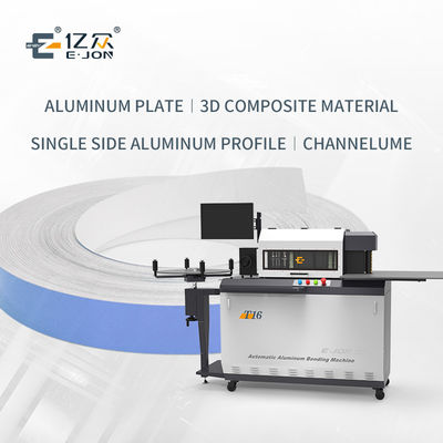 T16 CNC Flat Aluminum Channel Letter Bender para produção de letras 3D