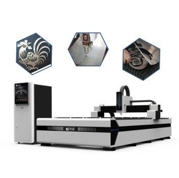 Máquina de corte a laser de fibra de metal de folha de 1500W 2000W 3000W para e formato suportado por DXF