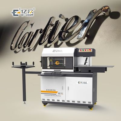 Ejon Y13L Máquina de dobra de letras de sinais LED CNC para fabricação de sinais publicitários