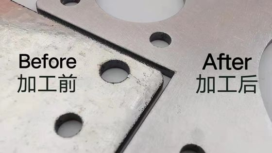 YZ900 Máquina automática de polir folhas de metal para cortar peças a laser